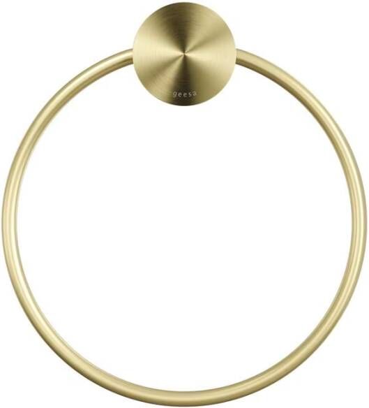 Geesa Handdoekring Opal | Goud geborsteld