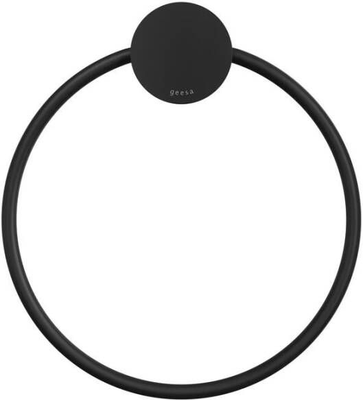 Geesa Handdoekring Opal | Zwart