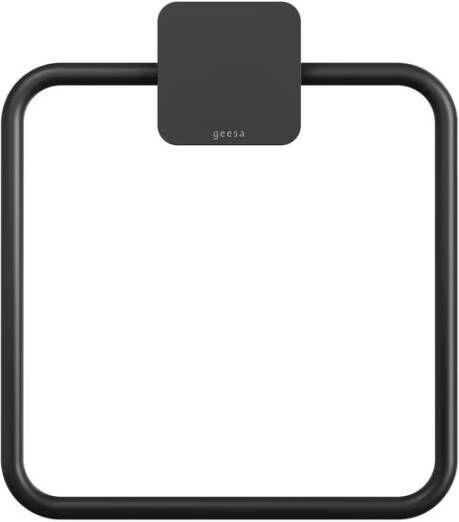 Geesa Handdoekring Topaz | Zwart