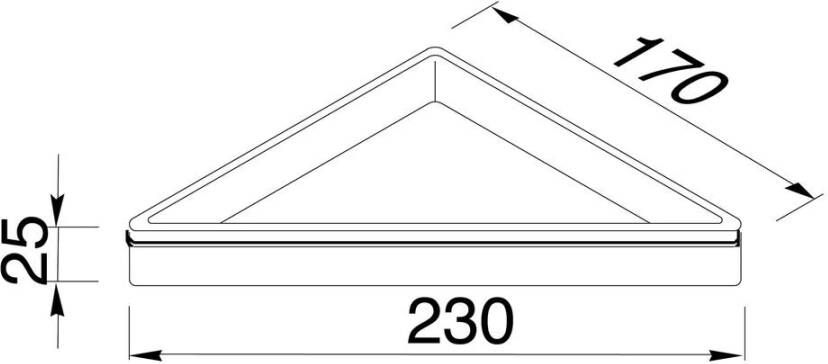 Geesa Planchet Frame | Hoek | Wit-Chroom