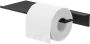 Geesa Planchet Leev | 28 cm | Met toiletrolhouder zonder klep | Zwart - Thumbnail 2