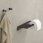 Geesa Planchet Leev | 28 cm | Met toiletrolhouder zonder klep | Zwart - Thumbnail 3