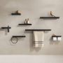 Geesa Planchet Leev | 28 cm | Met toiletrolhouder zonder klep | Zwart - Thumbnail 4