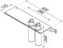 Geesa Planchet Leev | 40 cm | Met dispenser multi 200 ml | Zwart - Thumbnail 3