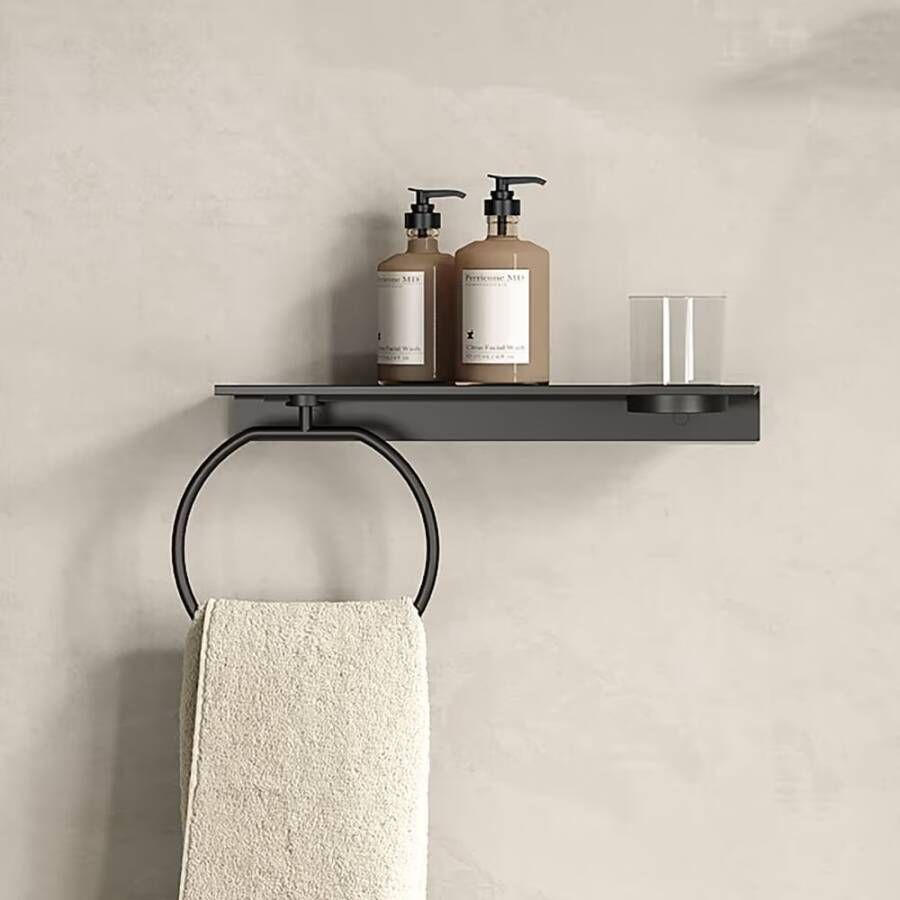Geesa Planchet Leev | 40 cm | Met handdoekring | Zwart