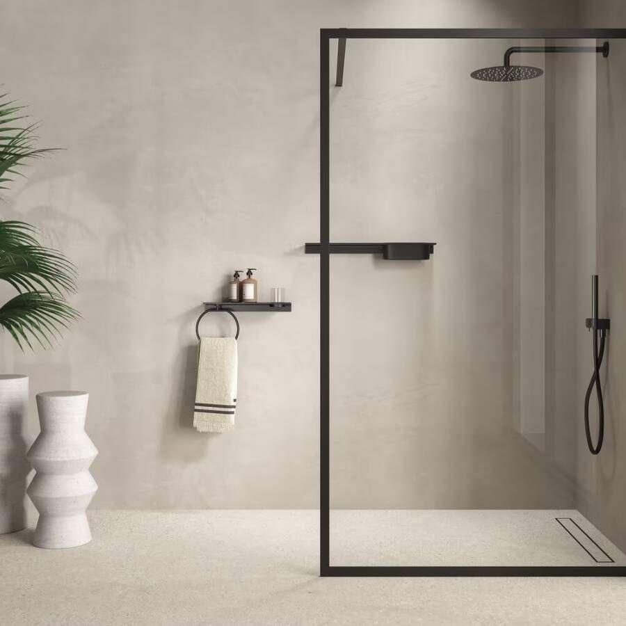 Geesa Planchet Leev | 40 cm | Met handdoekring | Zwart