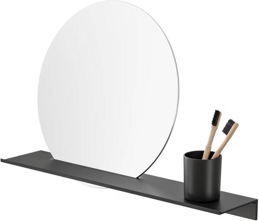 Geesa Planchet Leev | 60 cm | Met spiegel | Zwart