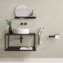 Geesa Planchet Leev | 60 cm | Met spiegel | Zwart - Thumbnail 4