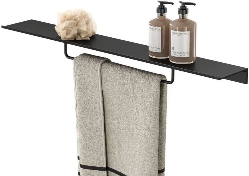 Geesa Planchet Leev | 80 cm | Met handdoekrek 40 cm | Zwart