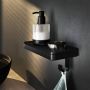 Geesa Planchet zeepdispenser Frame | 200 ml | Met handdoekhaak | Zwart - Thumbnail 3
