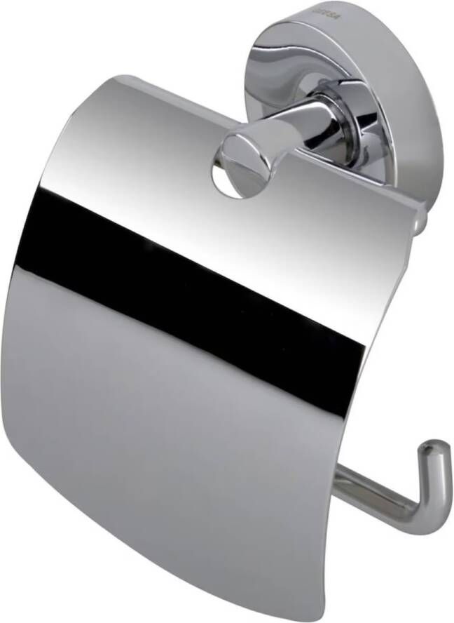 Geesa Toiletaccessorieset Luna | Toiletborstel met houder Toiletrolhouder met klep Handdoekhaak | Chroom