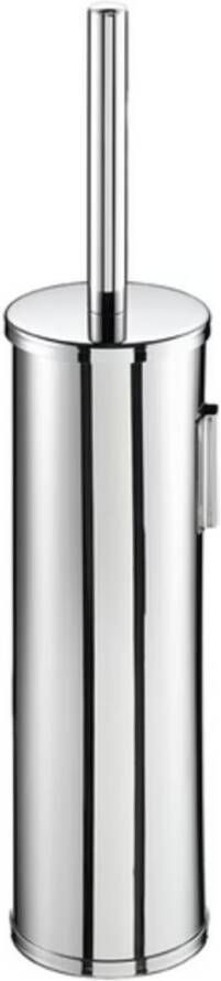 Geesa Toiletaccessorieset Nelio | Toiletborstel met houder Toiletrolhouder met klep Handdoekhaak | Chroom