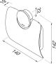 Geesa Toiletaccessorieset Opal | Toiletborstel met houder Toiletrolhouder met klep Handdoekhaak | Goud geborsteld - Thumbnail 4