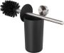 Geesa Toiletaccessorieset Opal | Toiletborstel met houder Toiletrolhouder met klep Handdoekhaak | RVS geborsteld - Thumbnail 2