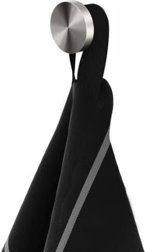 Geesa Toiletaccessorieset Opal | Toiletborstel met houder Toiletrolhouder met klep Handdoekhaak | RVS geborsteld