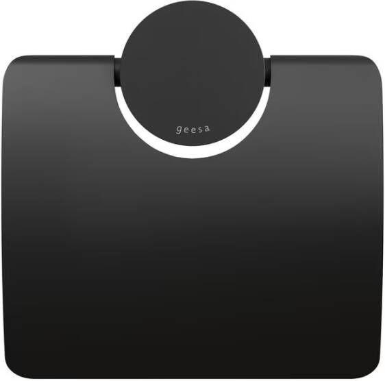 Geesa Toiletaccessorieset Opal | Toiletborstel met houder Toiletrolhouder met klep Handdoekhaak | Zwart