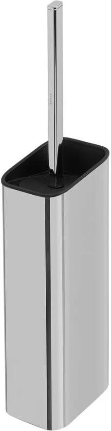 Geesa Toiletaccessorieset Shift | Toiletborstel met houder Toiletrolhouder zonder klep Handdoekhaak | Chroom