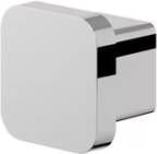 Geesa Toiletaccessorieset Topaz | Toiletborstel met houder Toiletrolhouder met klep Handdoekhaak | Chroom