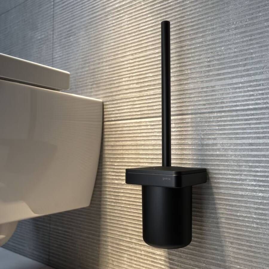 Geesa Toiletborstel Frame | Met houder | Zwart