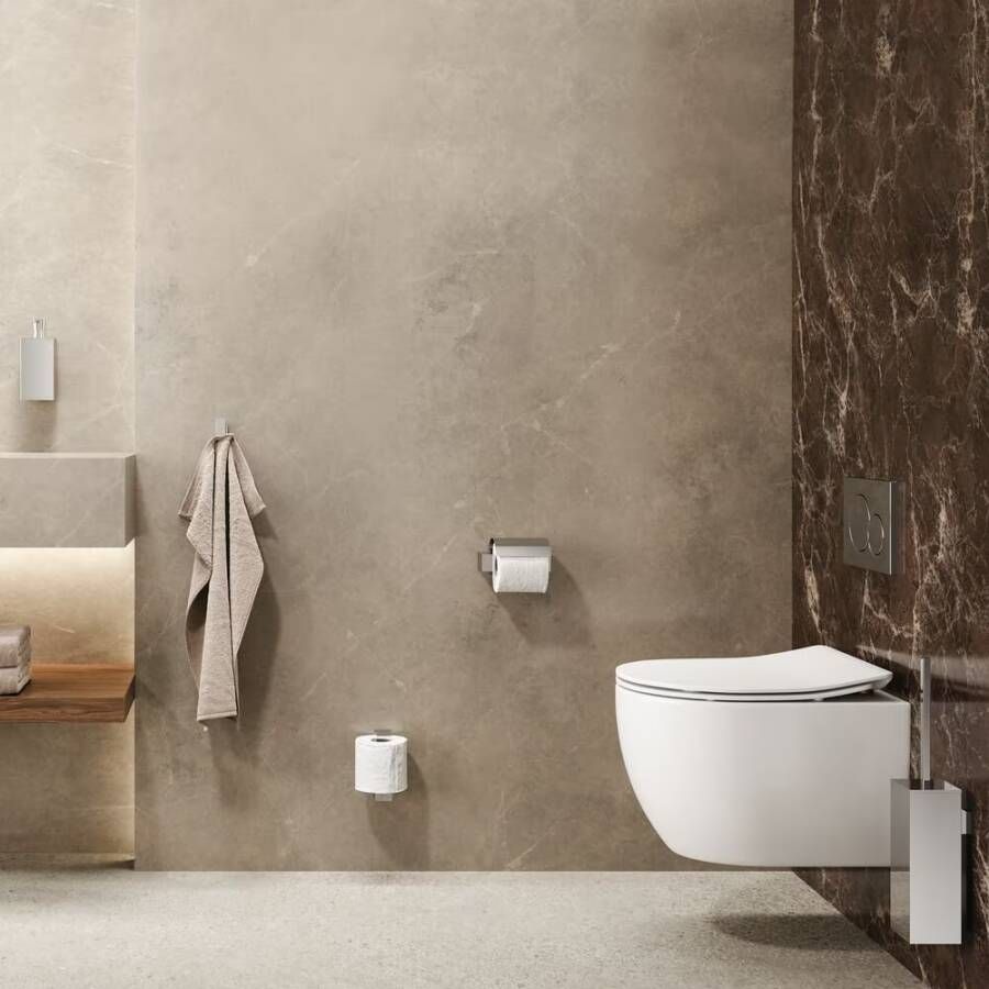Geesa Toiletborstel Modern Art | Met houder | Chroom