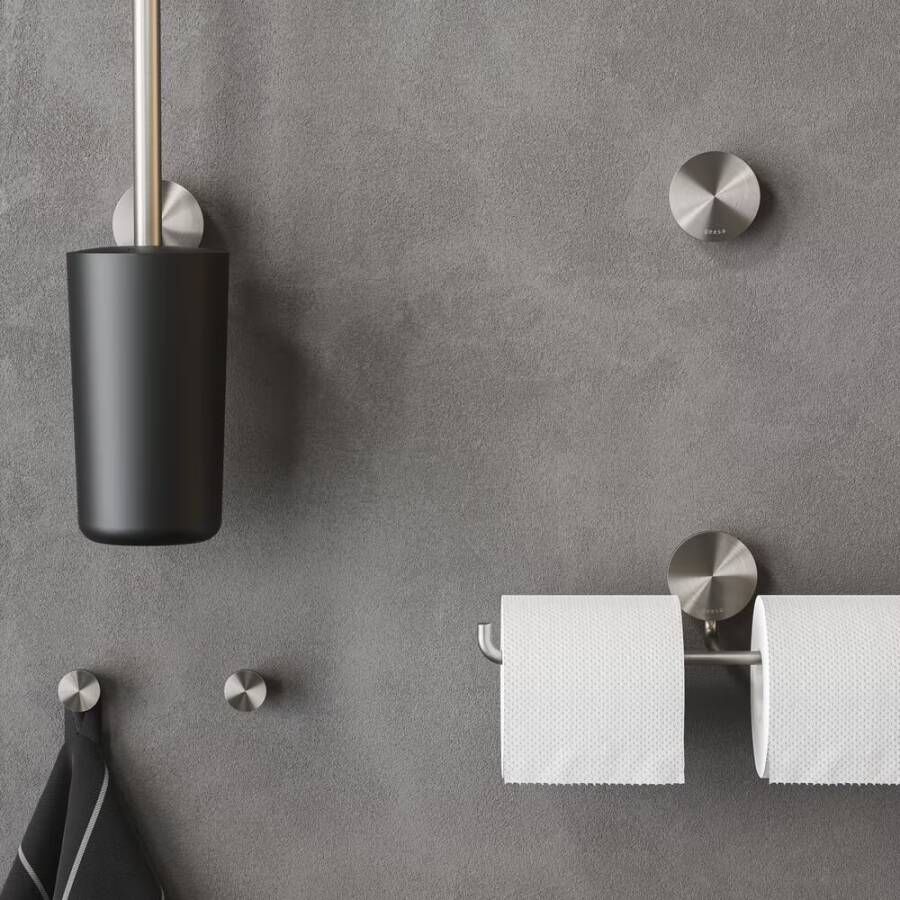 Geesa Toiletborstel Opal | Met houder | RVS geborsteld