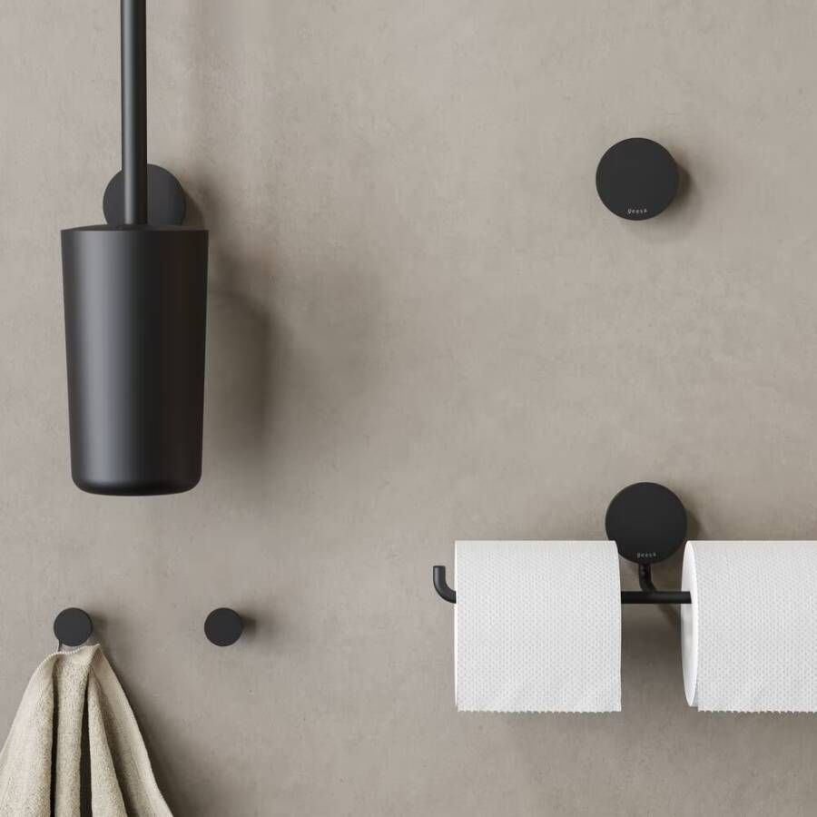 Geesa Toiletborstel Opal | Met houder | Zwart