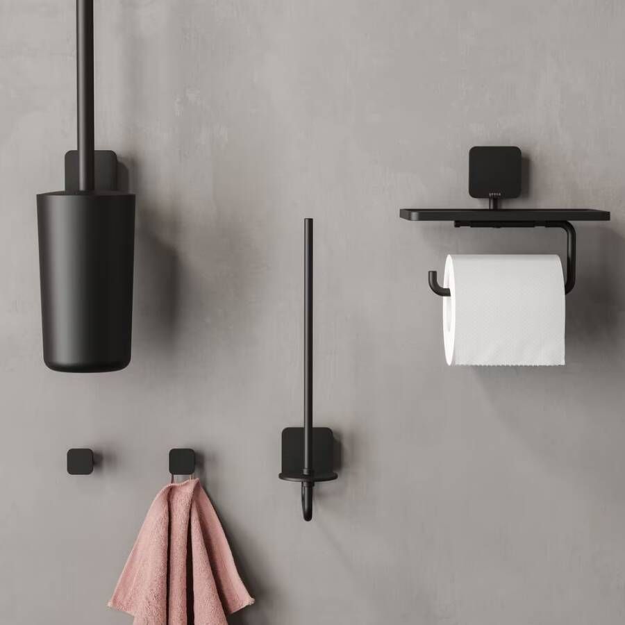 Geesa Toiletborstel Topaz | Met houder | Zwart