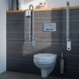 Geesa Toiletrolhouder Comfort & Safety | Voor toiletbeugel | Chroom - Thumbnail 3