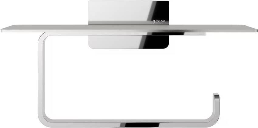 Geesa Toiletrolhouder Craft | Met planchet | RVS gepolijst