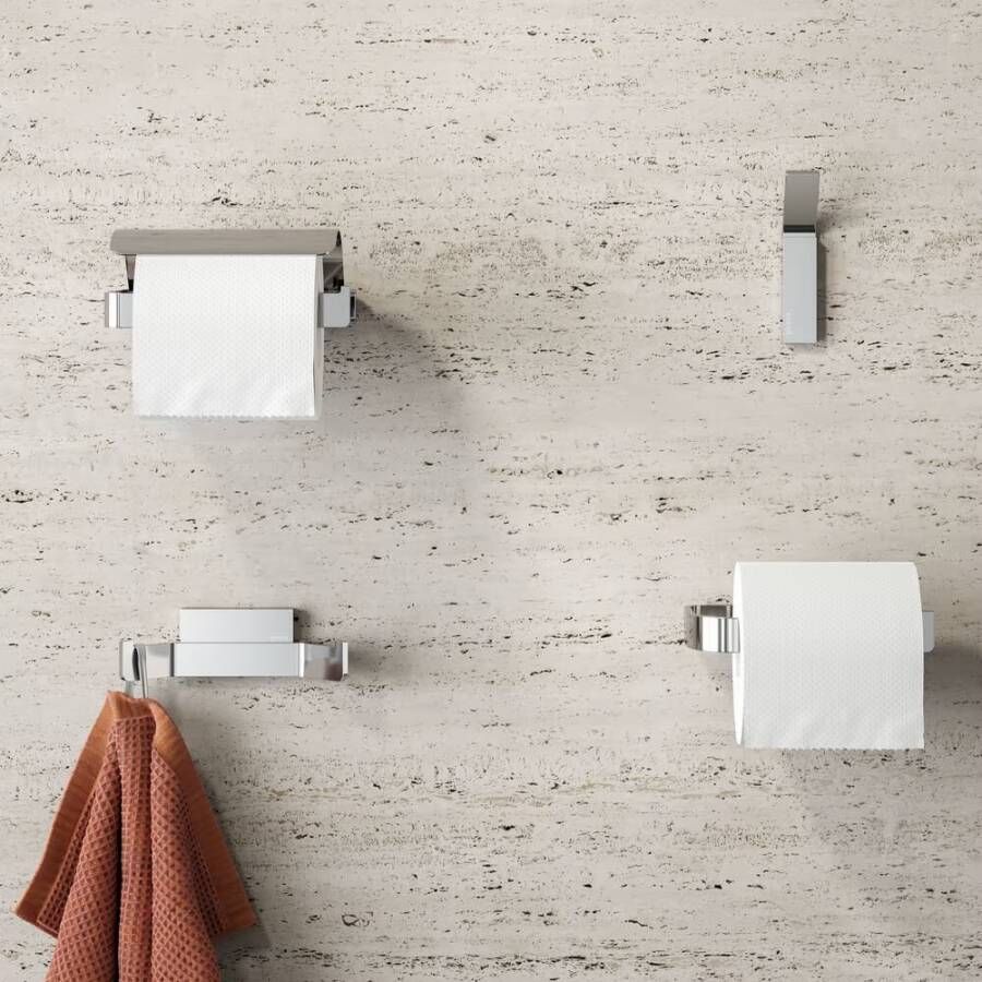Geesa Toiletrolhouder Craft | Zonder klep | RVS gepolijst