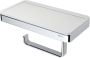 Geesa Toiletrolhouder Frame | Met planchet | Wit-Chroom - Thumbnail 2