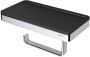 Geesa Toiletrolhouder Frame | Met planchet | Zwart - Thumbnail 2