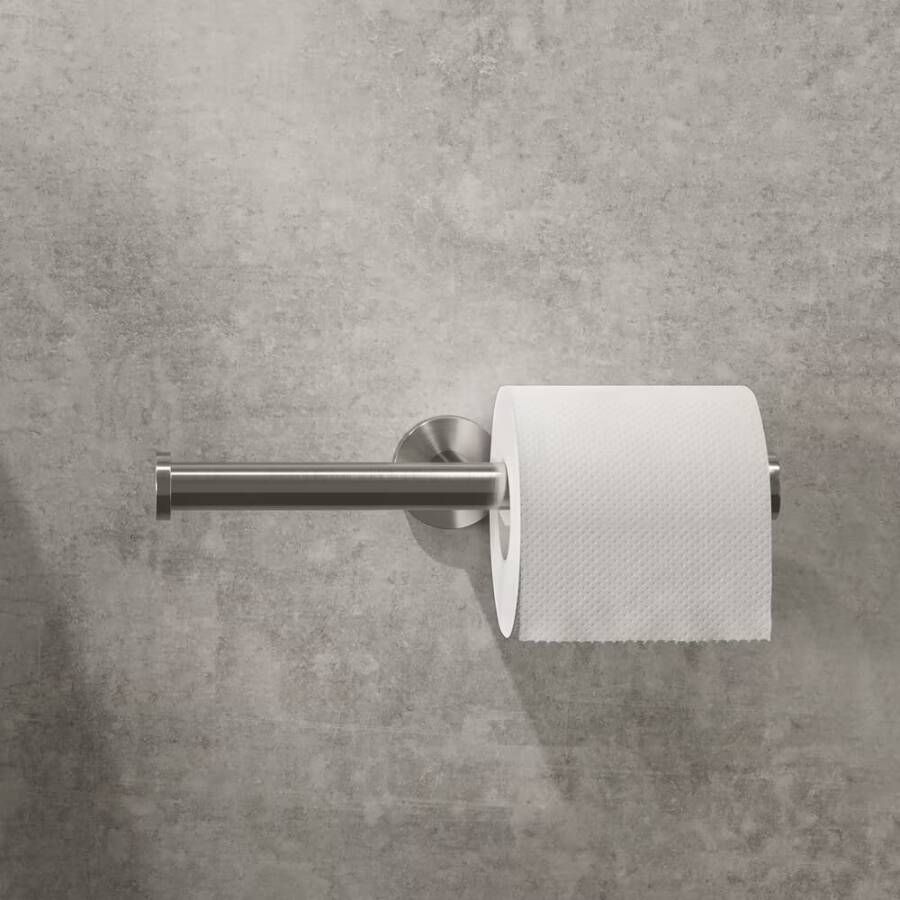 Geesa Toiletrolhouder Nemox | Zonder klep | RVS geborsteld