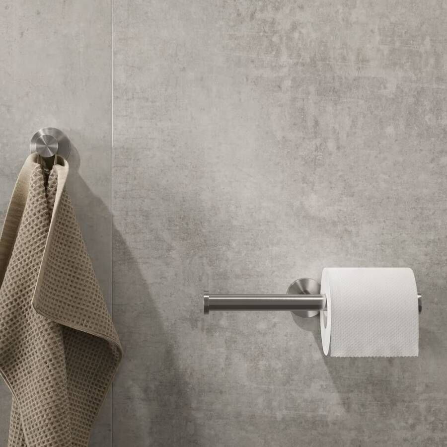 Geesa Toiletrolhouder Nemox | Zonder klep | RVS geborsteld