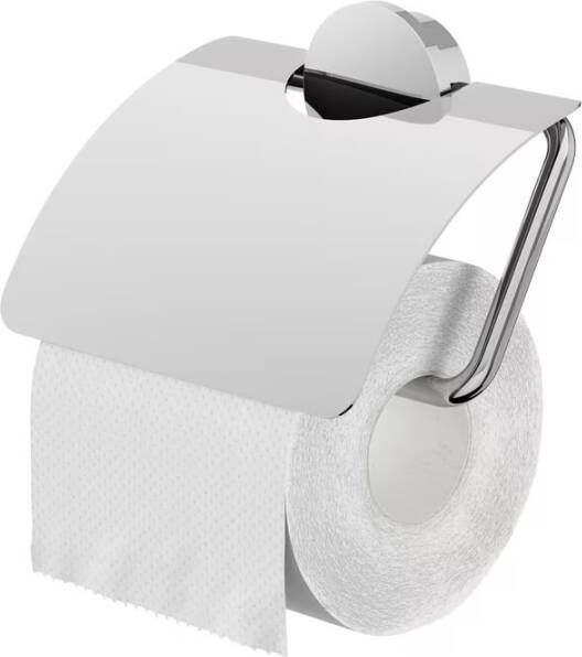 Geesa Toiletrolhouder Opal | Met klep | Chroom