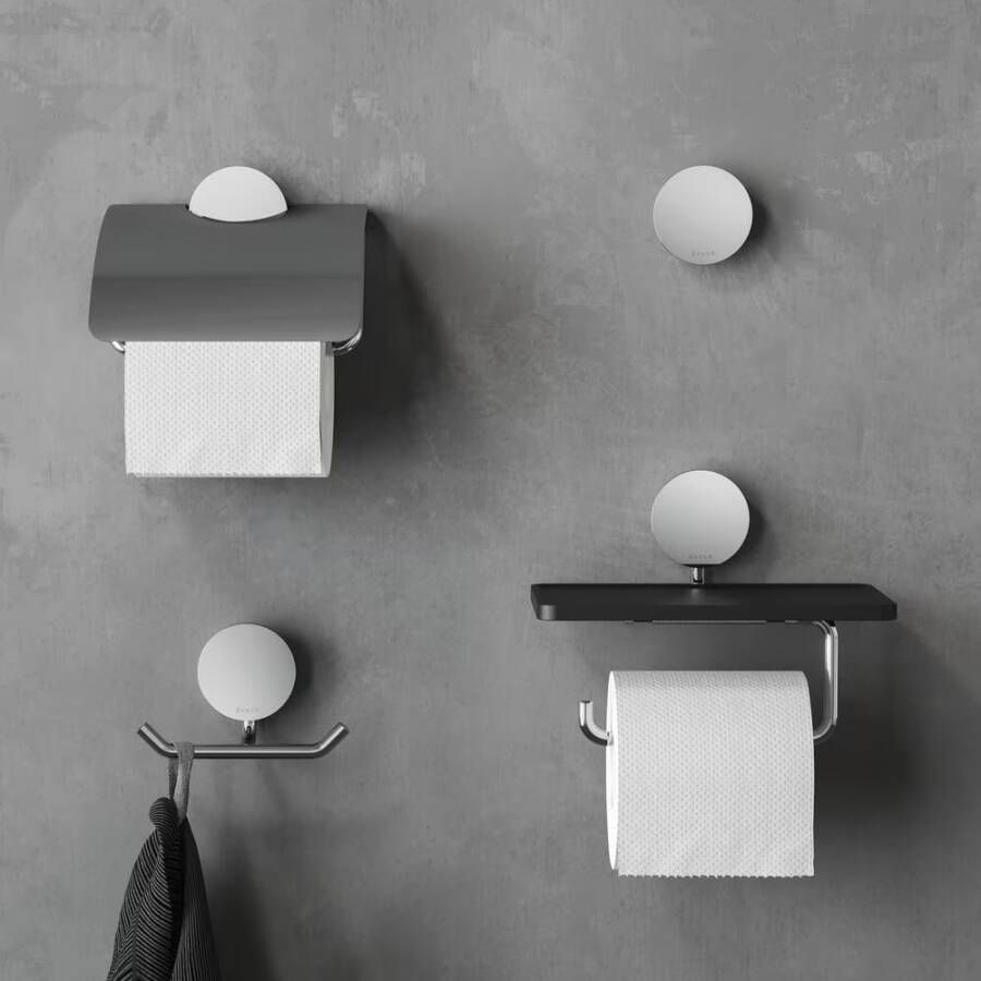 Geesa Toiletrolhouder Opal | Met planchet | Chroom