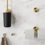 Geesa Toiletrolhouder Opal | Met planchet | Goud geborsteld - Thumbnail 3