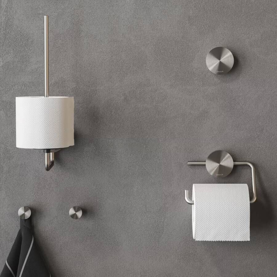 Geesa Toiletrolhouder Opal | Zonder klep | RVS geborsteld
