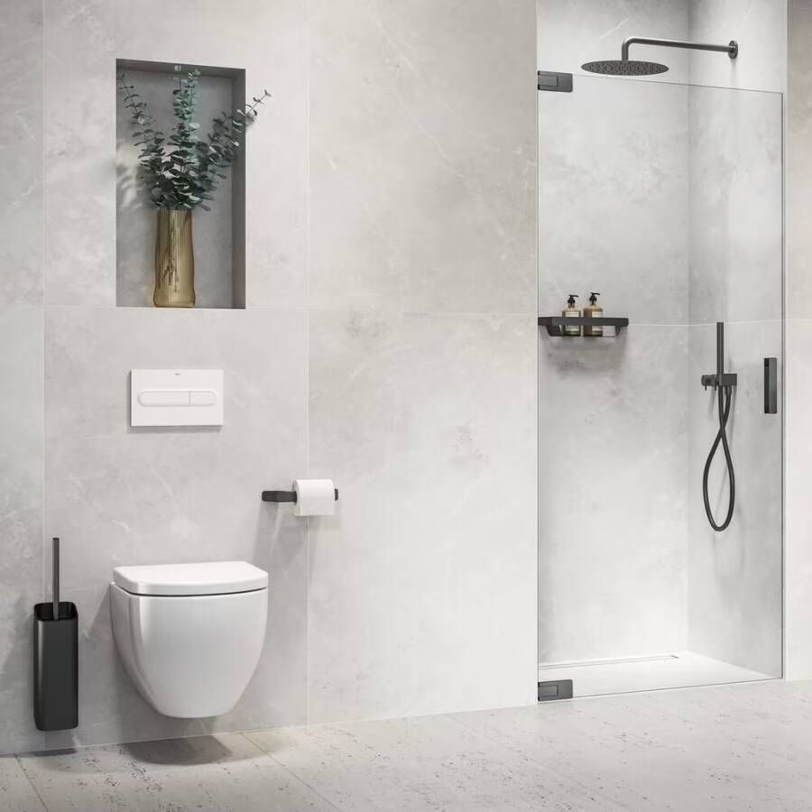 Geesa Toiletrolhouder Shift | Zonder klep | Zwart
