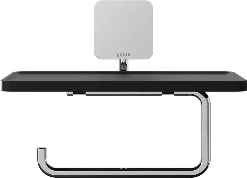 Geesa Toiletrolhouder Topaz | Met planchet | Chroom