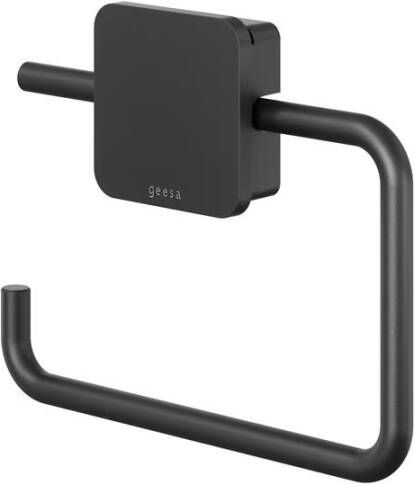 Geesa Toiletrolhouder Topaz | Zonder klep | Zwart