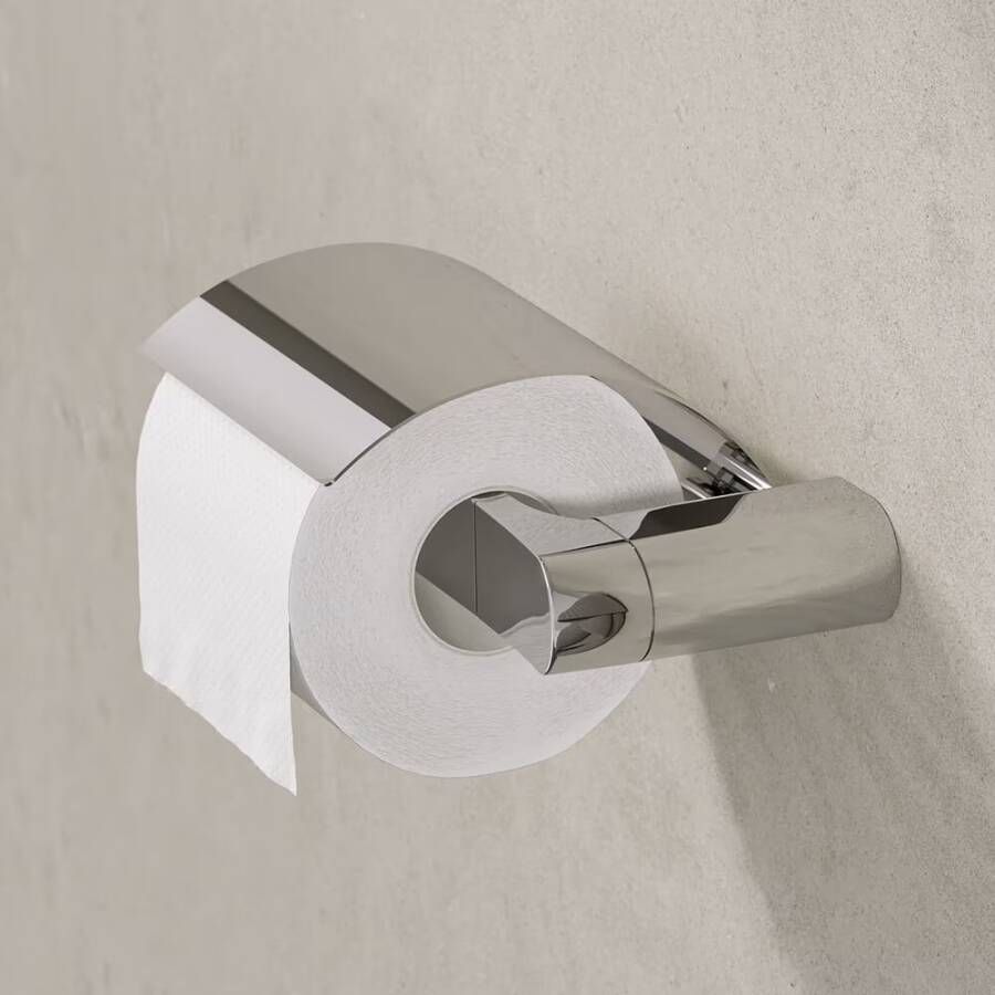 Geesa Toiletrolhouder Wynk | Met klep | Chroom