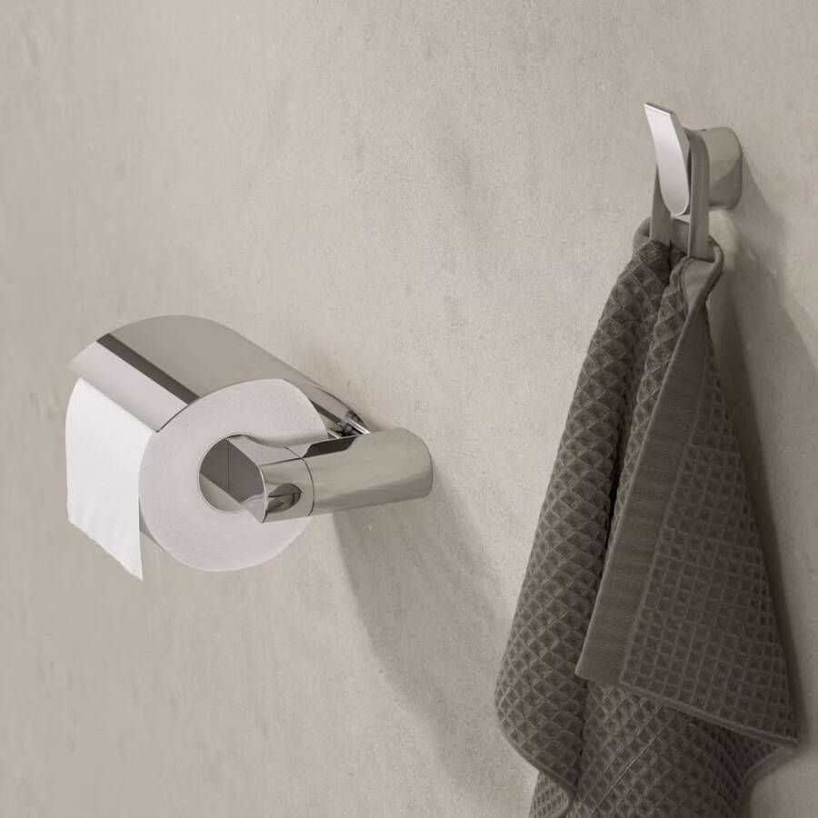 Geesa Toiletrolhouder Wynk | Met klep | Chroom
