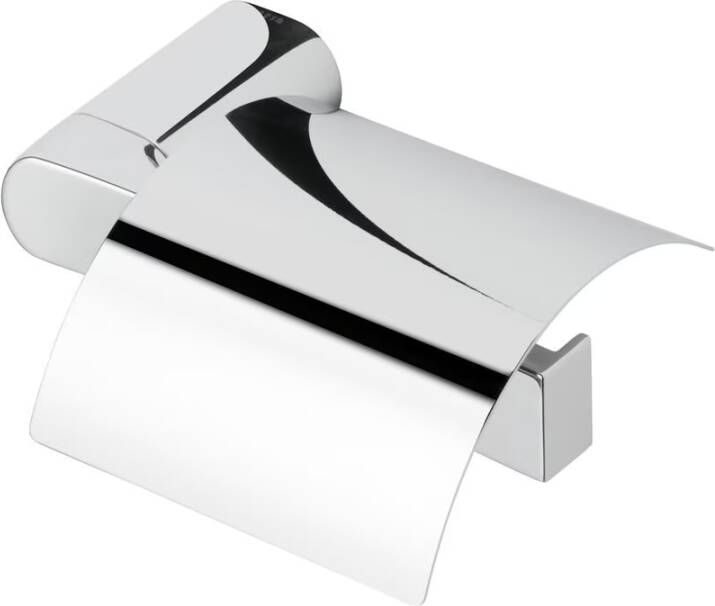 Geesa Toiletrolhouder Wynk | Met klep Chroom (rechts) | Chroom