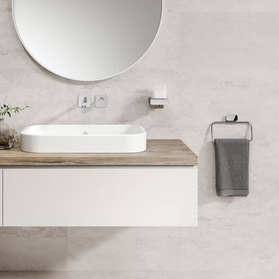 Geesa Zeepdispenser Shift | 200 ml | Met gesatineerd glas | Chroom