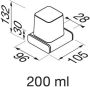 Geesa Zeepdispenser Shift | 200 ml | Met gesatineerd glas | Zwart - Thumbnail 3