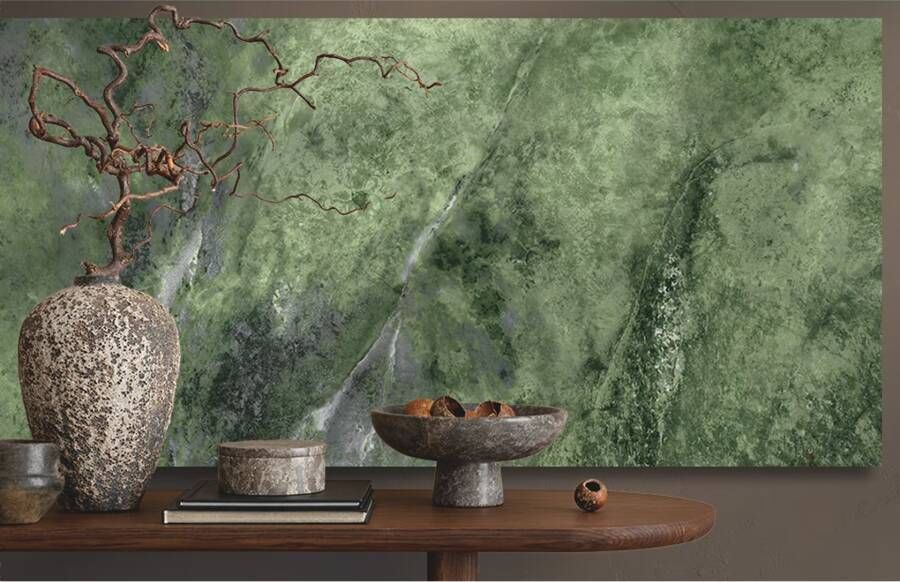 Geo Tiles Amazona Vloertegel | 60x120 cm | Gerectificeerd | Marmerlook | Glans Groen