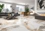 Geo Tiles Crash Vloertegel | 120x120 cm | Gerectificeerd | Marmerlook | Mat Beige - Thumbnail 2