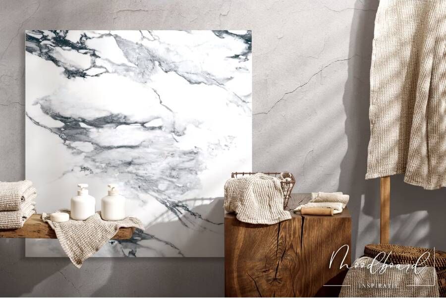 Geo Tiles Crash Vloertegel | 60x60 cm | Gerectificeerd | Marmerlook | Glans Wit