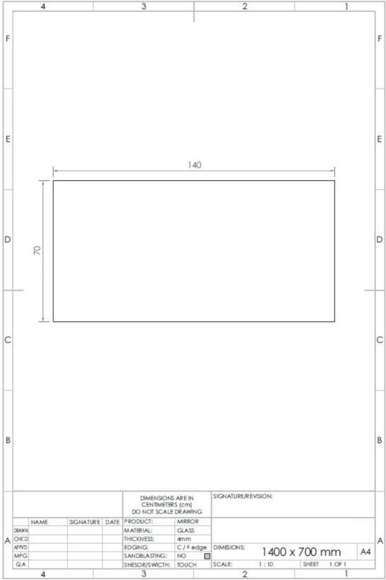 Gliss Design Badkamerspiegel Backlight | 140x70 cm | Rechthoekig | Indirecte LED verlichting | Touch button | Met spiegelverwarming